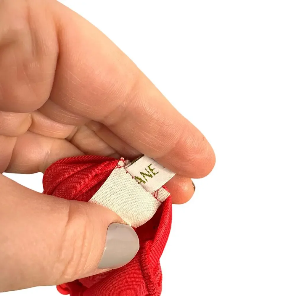 VTG Lane Bryant Nylon Nightie Nightgown Gown House Dress red Women’s Size 2X - Picture 9 of 9